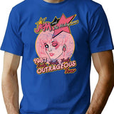 Jem And The Holograms Tour- Distressed T-Shirt for Men & Women, T-Shirts Graphic Tee - Blue