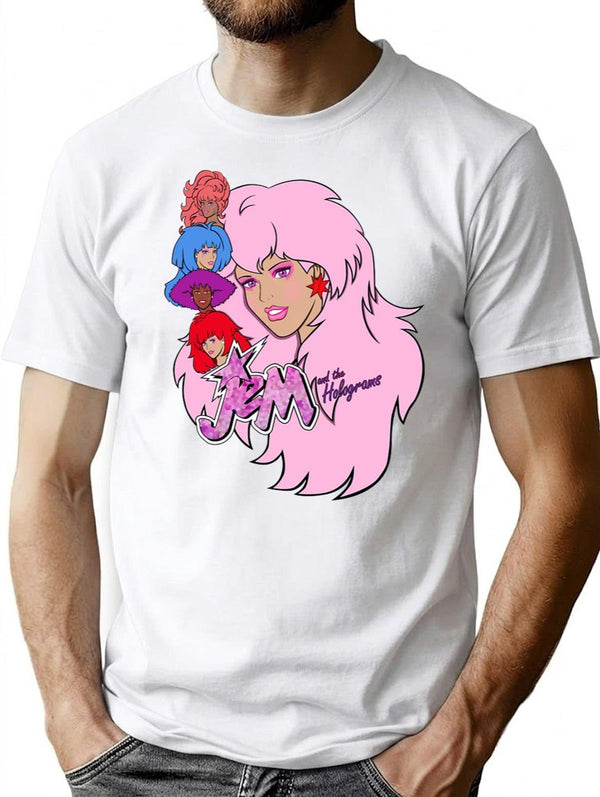 Jem and The Holograms Classic Premium Heavyweight Cotton T-Shirt - White