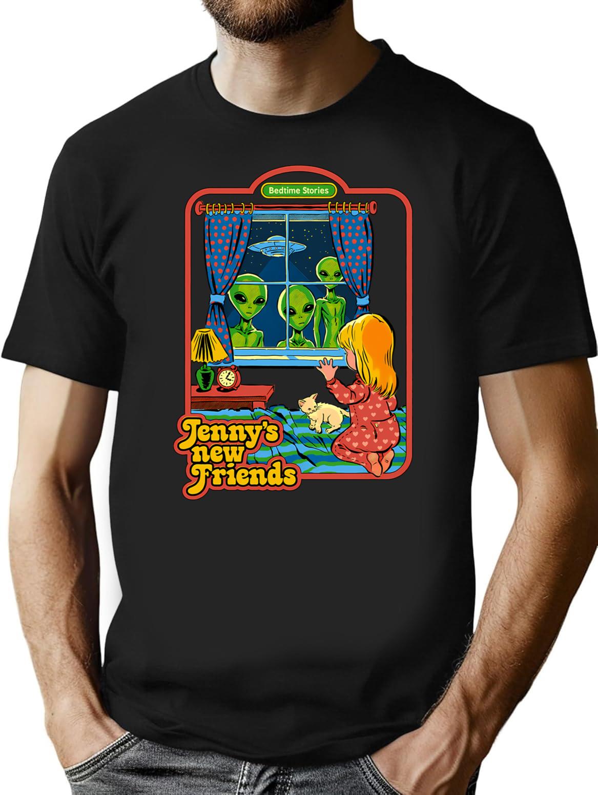 Jenny'S New Friends T-Shirt for Men & Women, T-Shirts Graphic Tee - Black