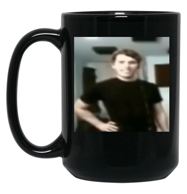 Jerma Slay Funny Blurry Image Black Coffee Mug, Gift Coffee Mug - Black