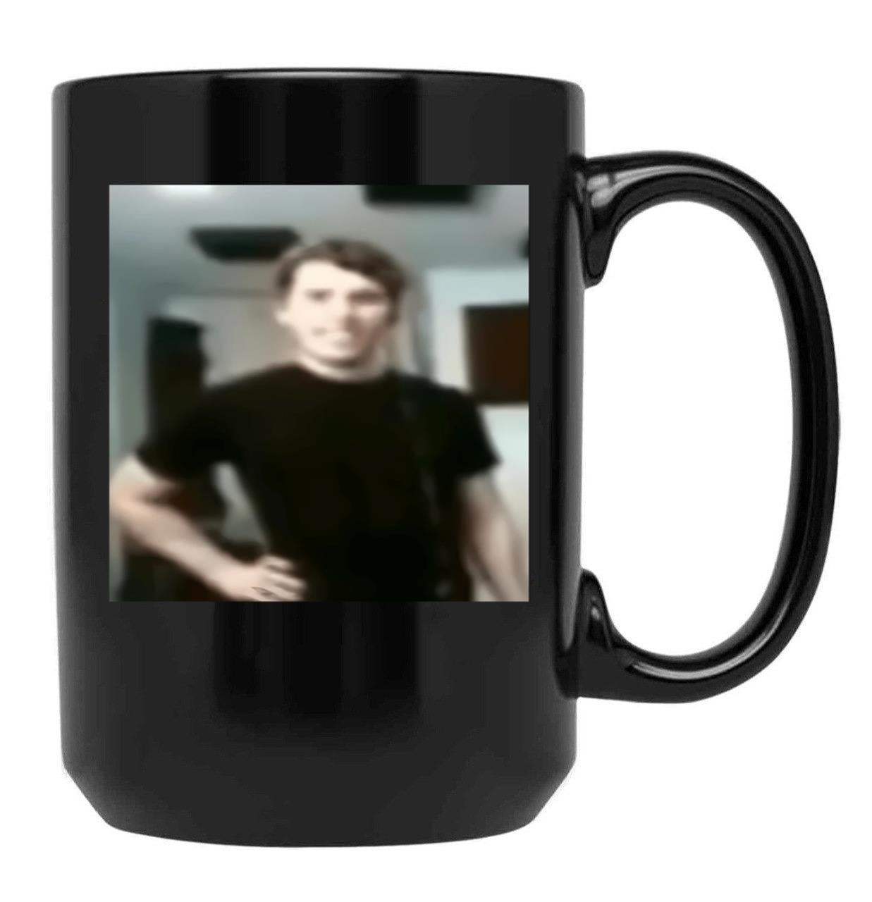 Jerma Slay Funny Blurry Image Black Coffee Mug, Gift Coffee Mug