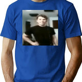 Jerma Slay Funny Blurry Image Premium Heavyweight Cotton T-Shirt - Blue