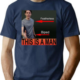 Jerma985 is A Man Premium Heavyweight Cotton T-Shirt - Navy