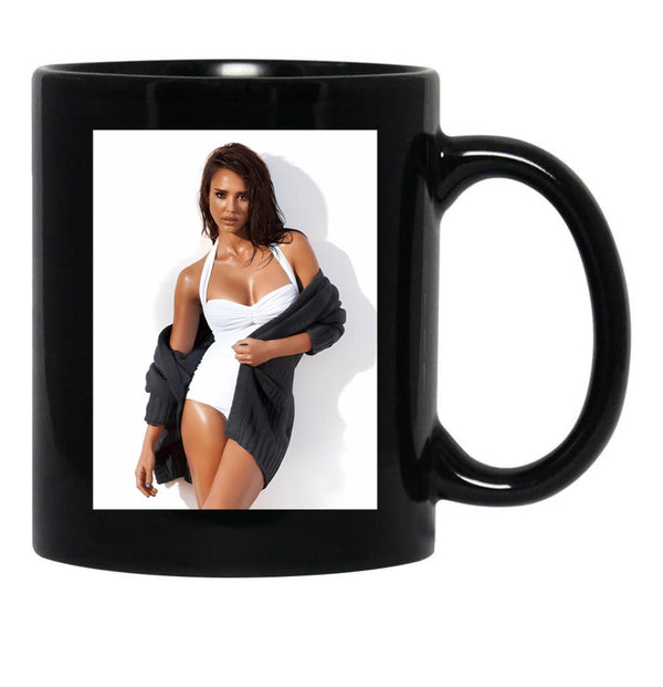 Jessica Alba Sexy Black Coffee Mug, Gift Coffee Mug - Black