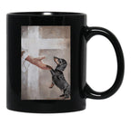 Jesus Dachshund Dog Poster Gift - God Dachshund Dog Poster Gift Black Coffee Mug - Black