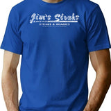 Jim'S Steaks (On Darks) T-Shirt for Men & Women, T-Shirts Graphic Tee - Blue
