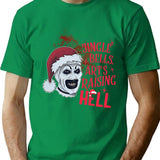 Jingle Bells Arts Raising Hell Terrifier T-Shirt for Men & Women, T-Shirts Graphic Tee - Green