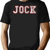 Jock Vintage T-Shirt for Men & Women, T-Shirts Graphic Tee - Black