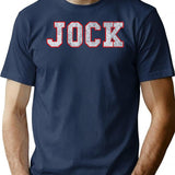 Jock Vintage T-Shirt for Men & Women, T-Shirts Graphic Tee - Navy