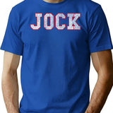 Jock Vintage T-Shirt for Men & Women, T-Shirts Graphic Tee - Blue