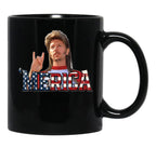 Joe Dirt 4Th Of July Merica Black Coffee Mug - Black