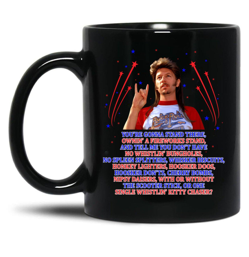 Joe Dirt 4Th Of July Mug Joe Dirt Fireworks Stand Merica Vintage Mug America Joe Dirt Tee Black Coffee Mug