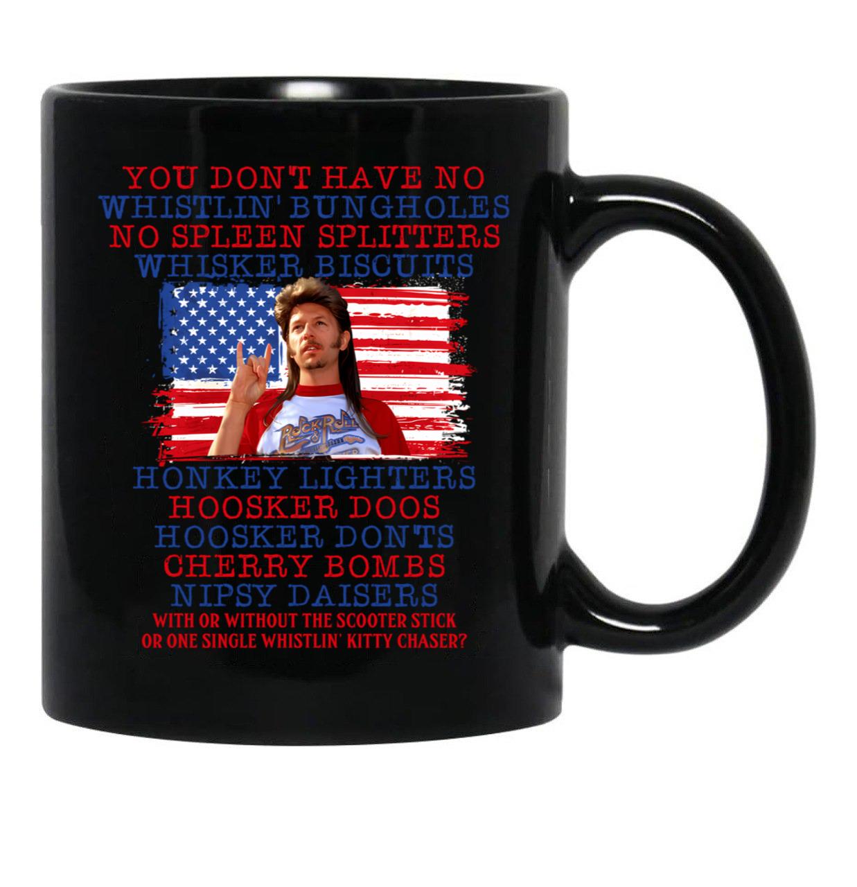 Joe Dirt 4Th Of July Black Coffee Mug - Black