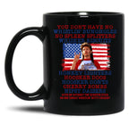 Joe Dirt 4Th Of July Black Coffee Mug