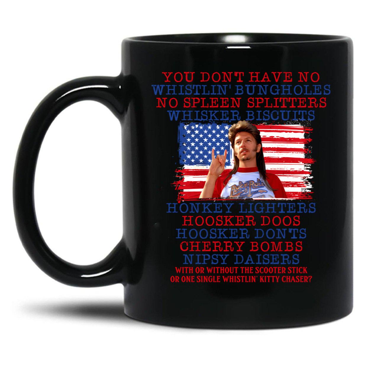 Joe Dirt 4Th Of July Black Coffee Mug