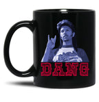 Joe Dirt Dang Funny Black Coffee Mug