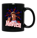 Joe Dirt Joe Dirt Merica Joe Dirt Bleach Fourth Of July 4Th Of July (3) Black Coffee Mug - Black