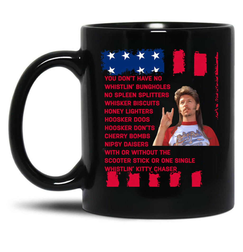 Joe Dirt Merica 4Th Of July Gift For Fans Black Coffee Mug