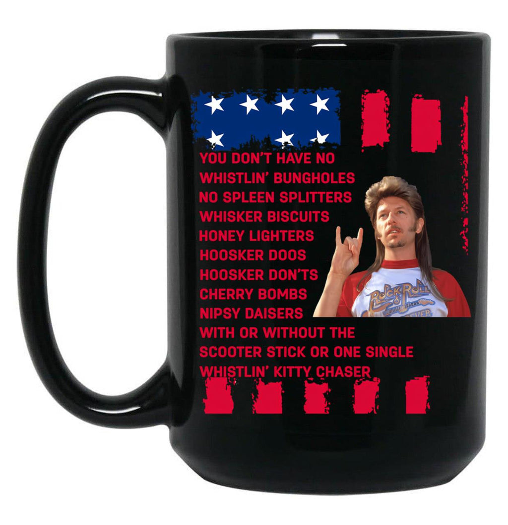 Joe Dirt Merica 4Th Of July Gift For Fans Black Coffee Mug