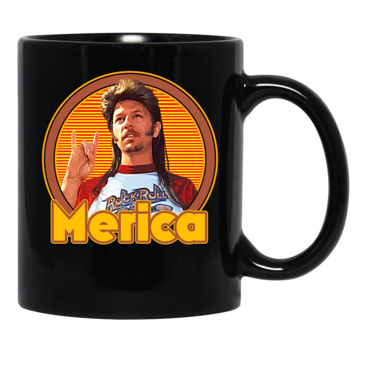 Joe Dirt - Merica 70S Aesthetic Style Fan Art Gift For Fans Black Coffee Mug - Black