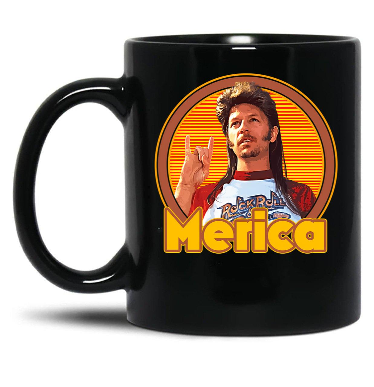 Joe Dirt - Merica 70S Aesthetic Style Fan Art Gift For Fans Black Coffee Mug