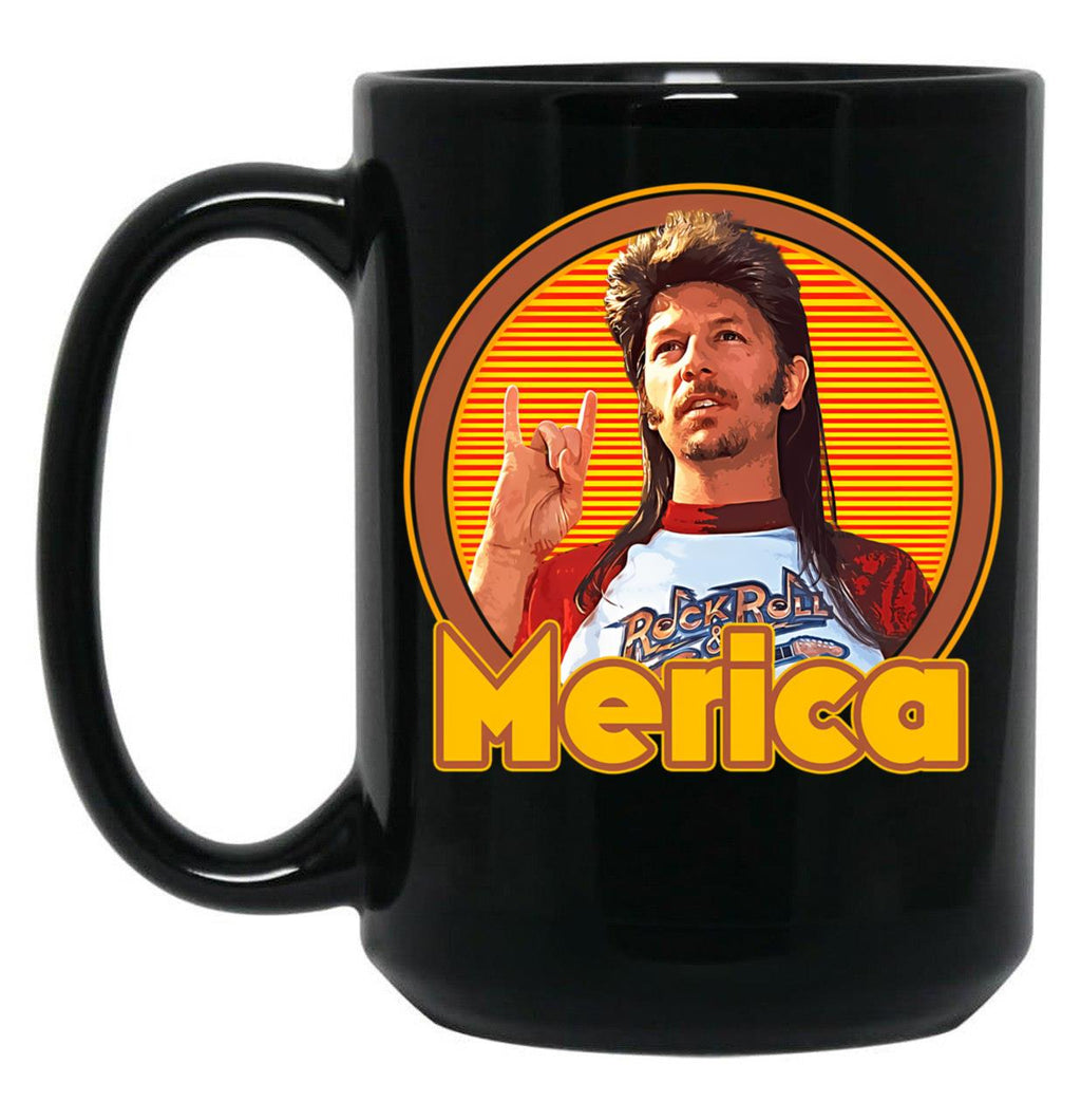 Joe Dirt - Merica 70S Aesthetic Style Fan Art Gift For Fans Black Coffee Mug