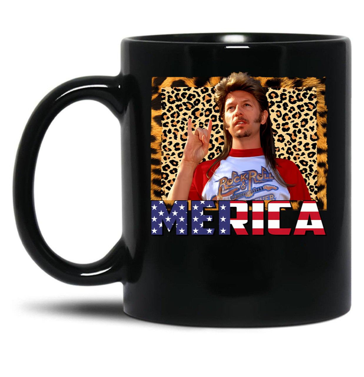 Joe Dirt Merica Classic 4Th Of July Joe Dirt Tee Happy Independence Day Fireworks Joe Dirt Classic S Black Coffee Mug