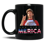 Joe Dirt Merica Fourth Of July Usa Funny America 4Th Of July Lifes A Garden Dig It Keep On Keepin Black Coffee Mug