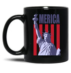 Joe Dirt Merica Funny 4Th Of July Essential Black Coffee Mug