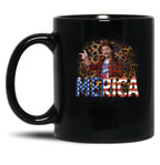 Joe Dirt Merica Joe Dirt 4Th Of July Happy Independence Day Black Coffee Mug