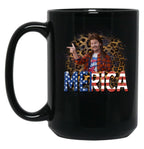 Joe Dirt Merica Joe Dirt 4Th Of July Happy Independence Day Black Coffee Mug