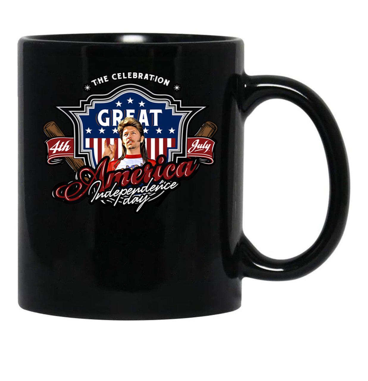 Joe Dirt Merica (1) Black Coffee Mug - Black