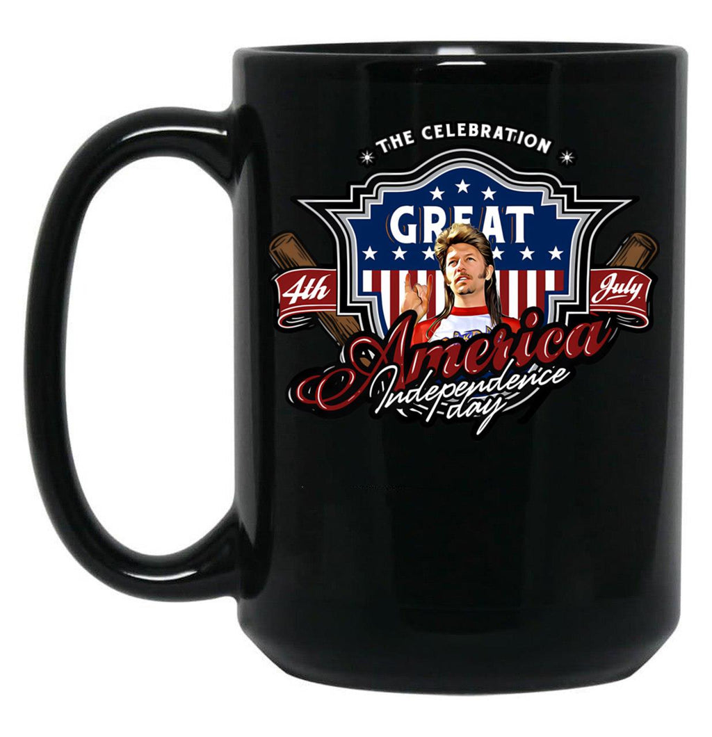 Joe Dirt Merica (1) Black Coffee Mug