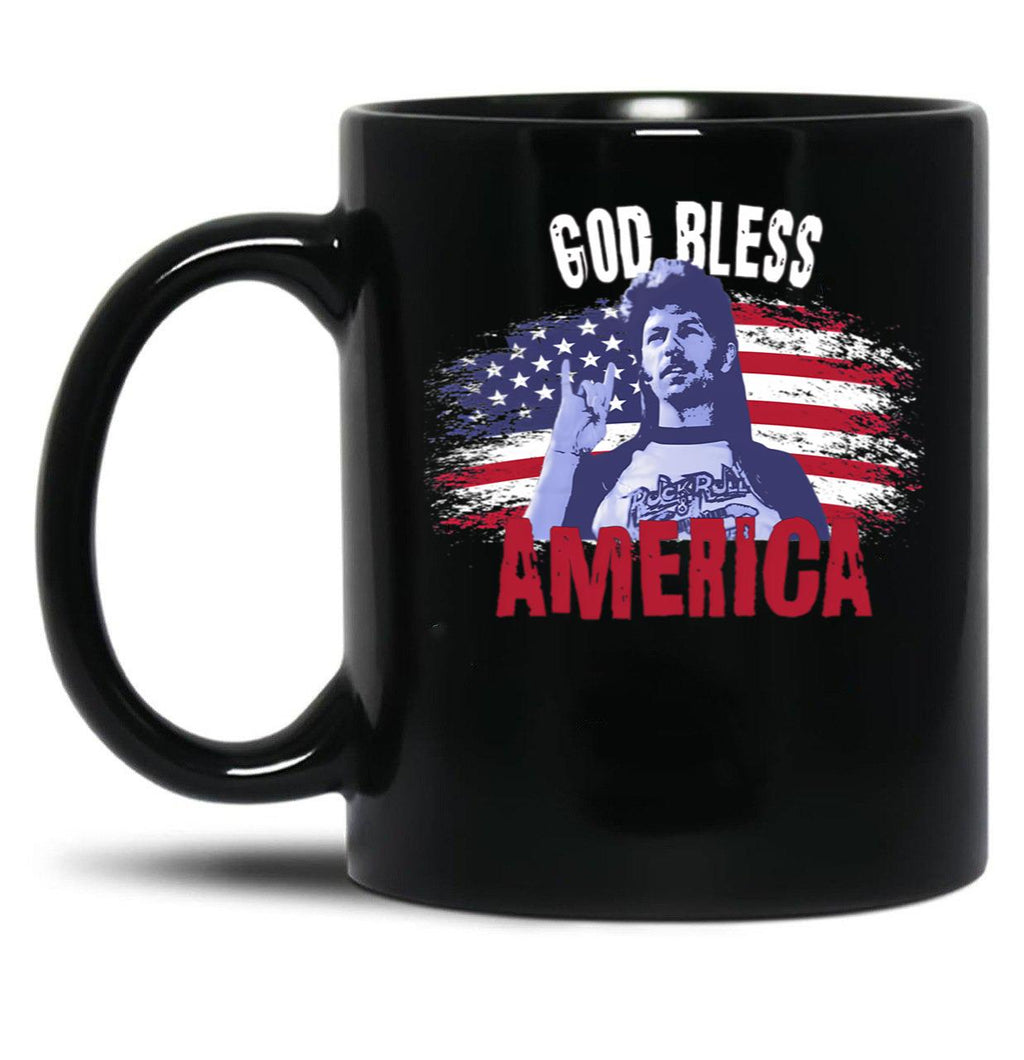 Joe Dirt Merica (2) Black Coffee Mug