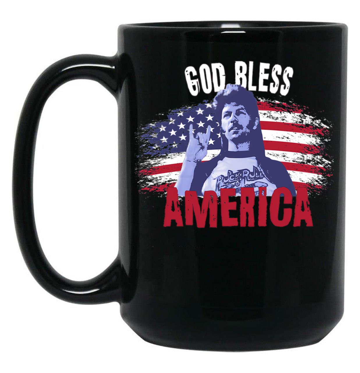 Joe Dirt Merica (2) Black Coffee Mug