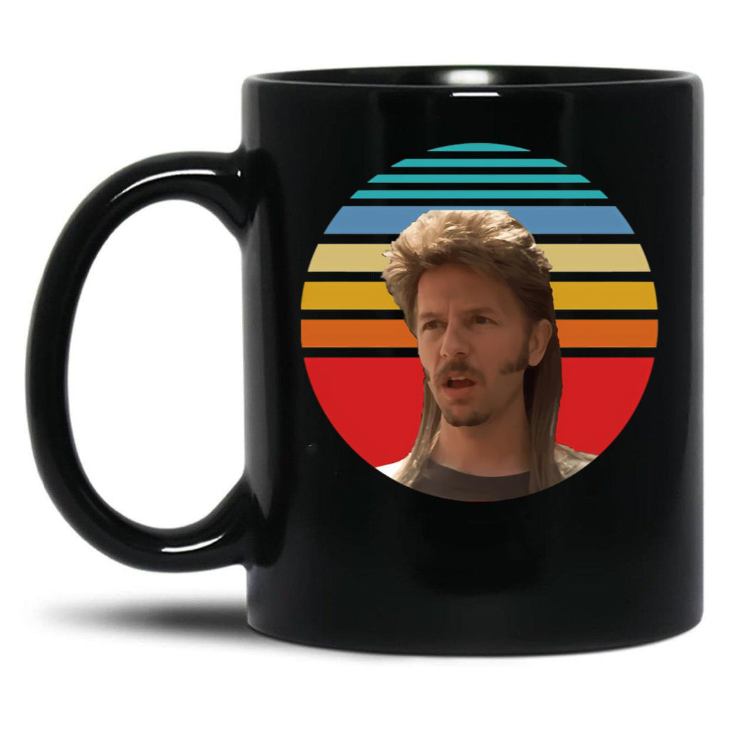 Joe Dirt Merica Black Coffee Mug