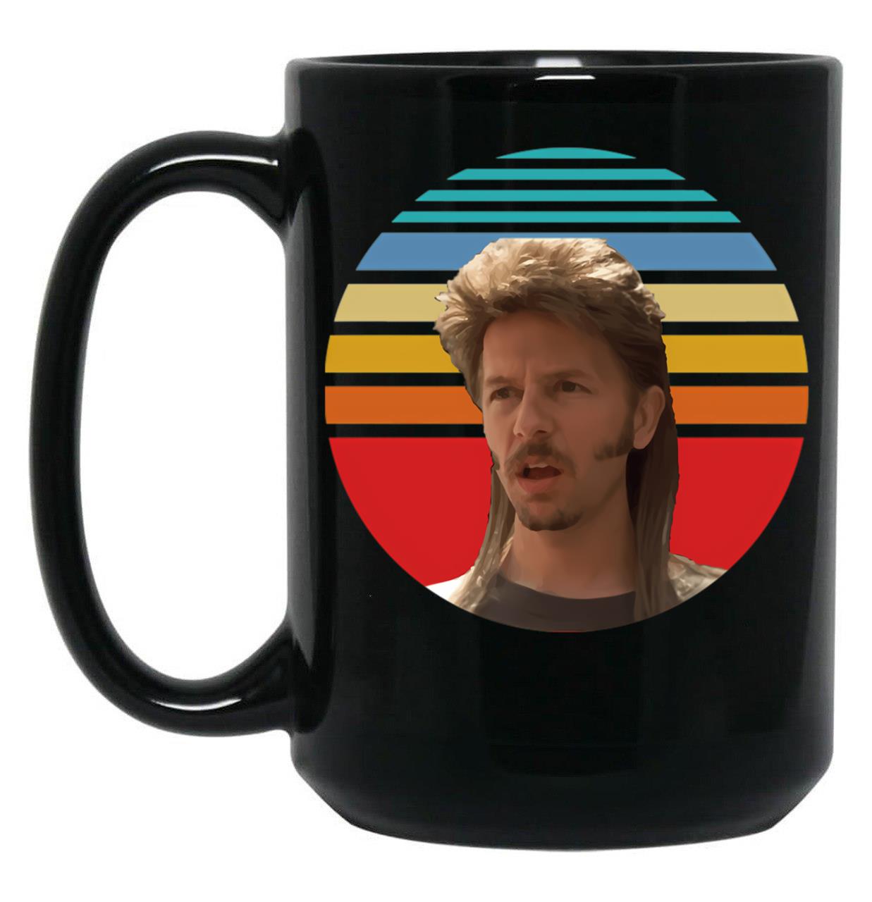 Joe Dirt Merica Black Coffee Mug