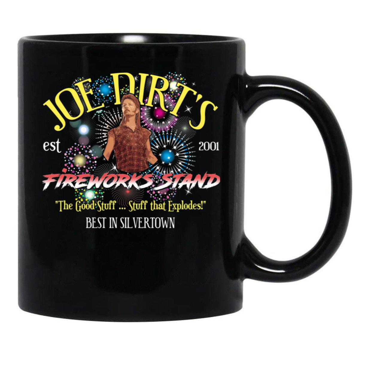 Joe Dirt'S Fireworks Black Coffee Mug - Black