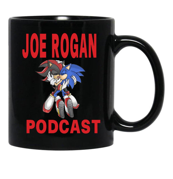 Joe Rogan Podcast Sonic Black Coffee Mug, Gift Coffee Mug - Black