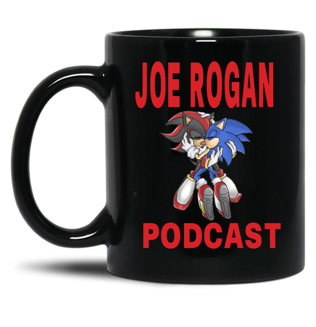 Joe Rogan Podcast Sonic Black Coffee Mug, Gift Coffee Mug