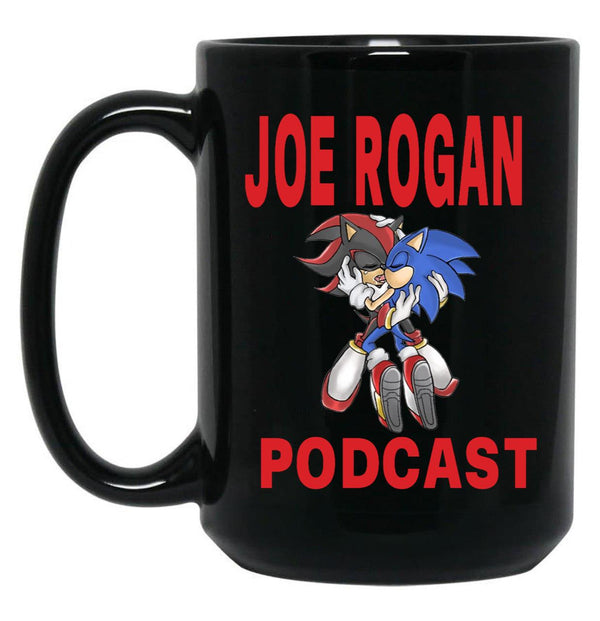 Joe Rogan Podcast Sonic Black Coffee Mug, Gift Coffee Mug - Black