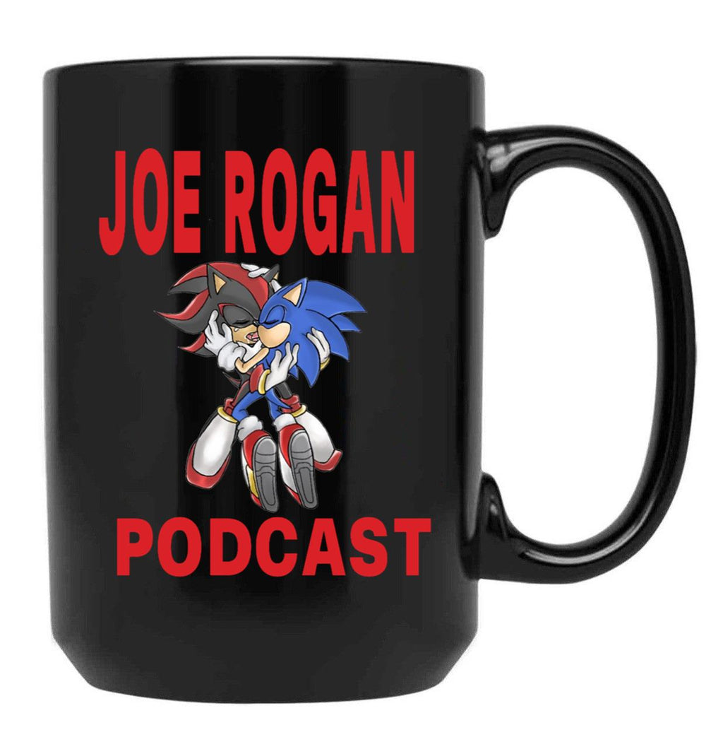 Joe Rogan Podcast Sonic Black Coffee Mug, Gift Coffee Mug
