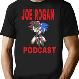 Joe Rogan Podcast Sonic Premium Heavyweight Cotton T-Shirt - Black