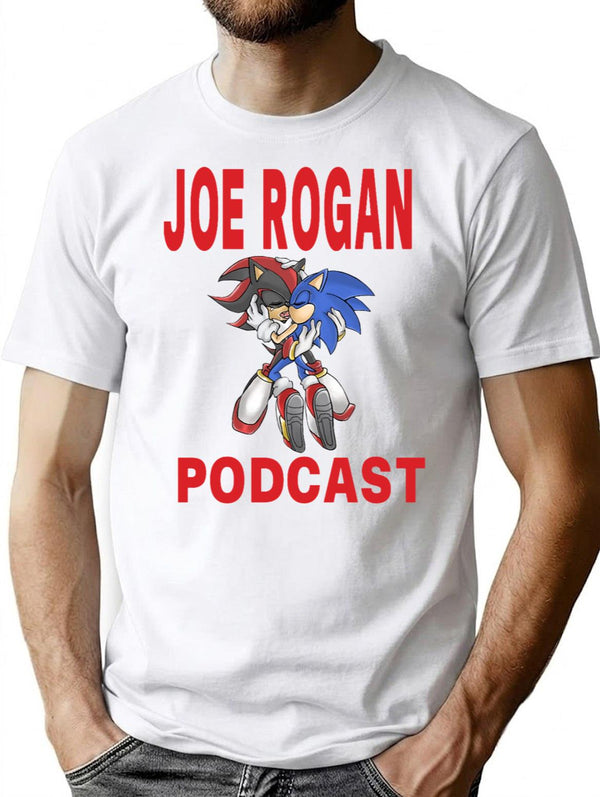 Joe Rogan Podcast Sonic Premium Heavyweight Cotton T-Shirt - White