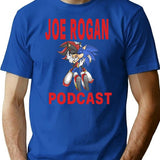Joe Rogan Podcast Sonic Premium Heavyweight Cotton T-Shirt - Blue
