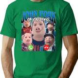 John Pork Vintage Retro Design (1) T-Shirt for Men & Women, T-Shirts Graphic Tee - Green