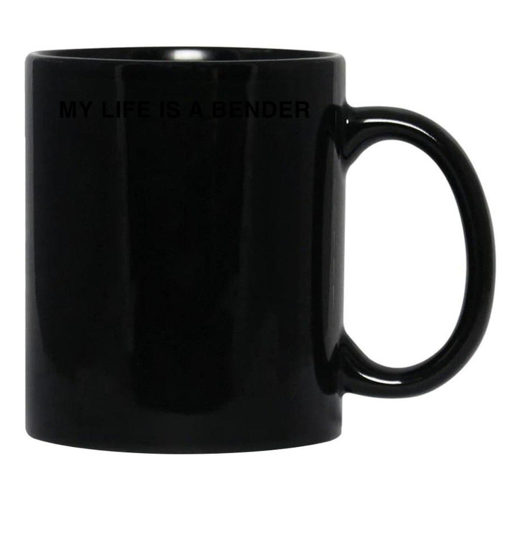 John Summit My Life is A Bender Black Coffee Mug, Gift Coffee Mug - Black