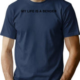 John Summit My Life is A Bender Premium Heavyweight Cotton T-Shirt - Navy