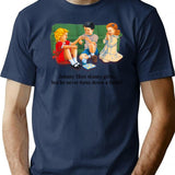 Johnny Likes Skinny Girls But He Never Turns Down A Fattie T-Shirt for Men & Women, T-Shirts Graphic Tee - Navy