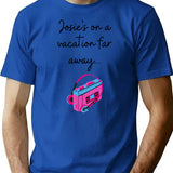 Josie'S On A Vacation Far Away T-Shirt for Men & Women, T-Shirts Graphic Tee - Blue